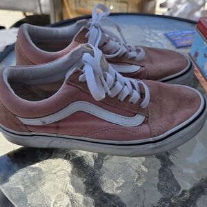 Vans Women's Pink Sneakers Women Size 6.5 Boy Size 5y